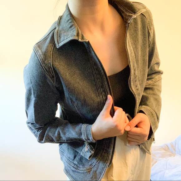 Jean Jacket w/ Zipper - Picture 2 of 3